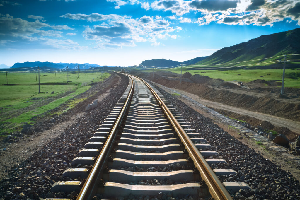 railway in prairie